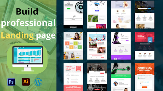 Gig Preview - Create responsive wordpress landing page design