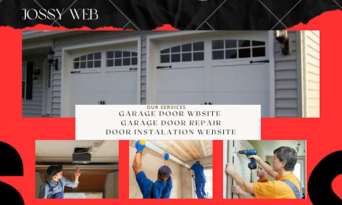 Bestseller - design garage door website garage door repair door installation website