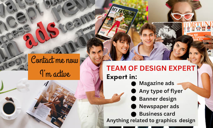 Gig Preview - Design magazine ads newspaper ads flyer design print ads design banner advert