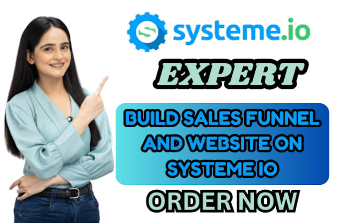 Gig Preview - Create systeme io sales funnel, systeme io landing page, sales funnel