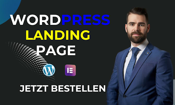 Gig Preview - Responsives wordpress landingpage design erstellen, elementor landingpage