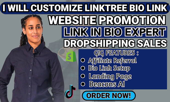 Gig Preview - Boost brand with custom high converting linktree landing page design