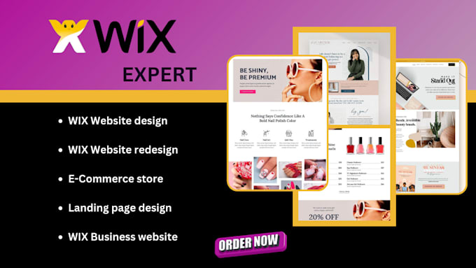 Gig Preview - Design wix business website redesign wix website design wix ecommerce wix site