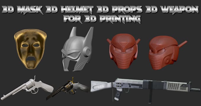 Bestseller - sculpt 3d helmet 3d mask 3d props 3d weapon 3d cosplay for 3d printing