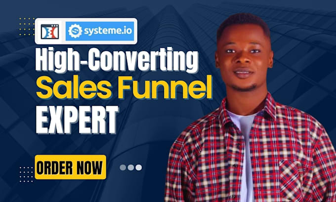 Gig Preview - Build sales funnel landing page system io clickfunnels sales funnel landing page