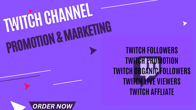 Gig Preview - Do organic twitch channel promotion marketing