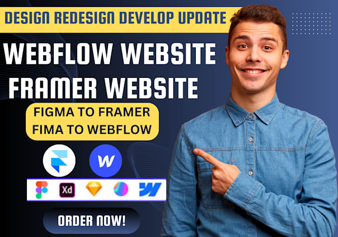 Gig Preview - Build develop webflow website framer website figma to framer figma to webflow