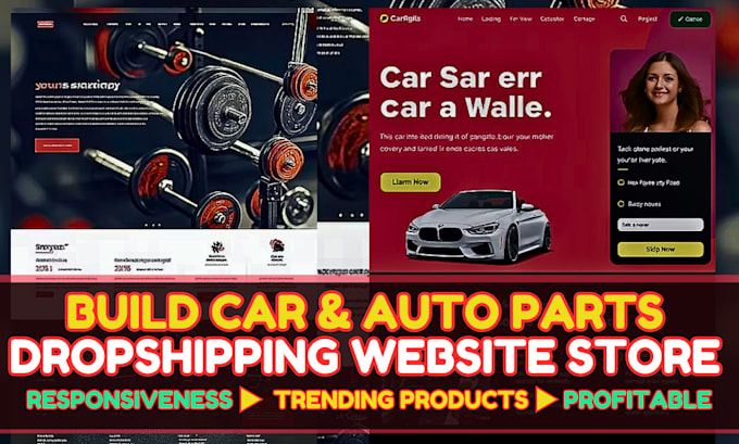 Gig Preview - Wordpress auto parts website, car parts dropshipping store, auto parts website