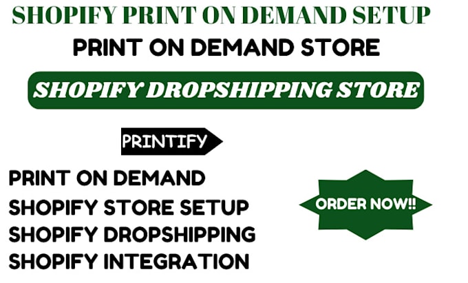 Bestseller - do shopify print on demand dropshipping store using printiful or printify