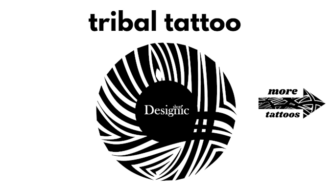 Gig Preview - Design a professional tribal tattoo