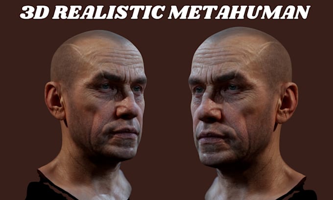 Gig Preview - Do realistic 3d metahuman 3d realistic character model 3d character modeling