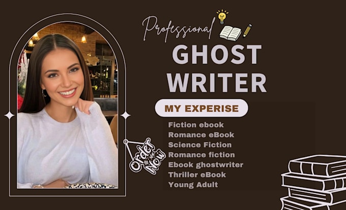 Gig Preview - Ghostwrite fiction ebook romance ghostwriter children ghost ebook writer and KDP