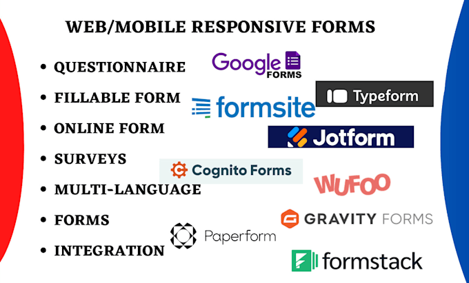 Gig Preview - Design formcraft formsite 123formbuilder formstack aidaform formbakery