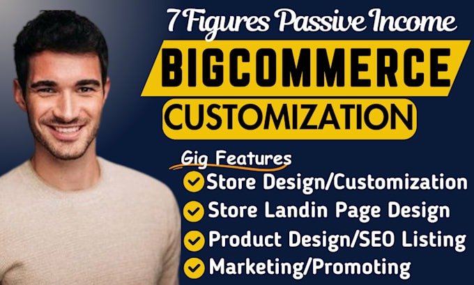 Gig Preview - Design or customize bigcommerce online store, website, bigcommerce landing page