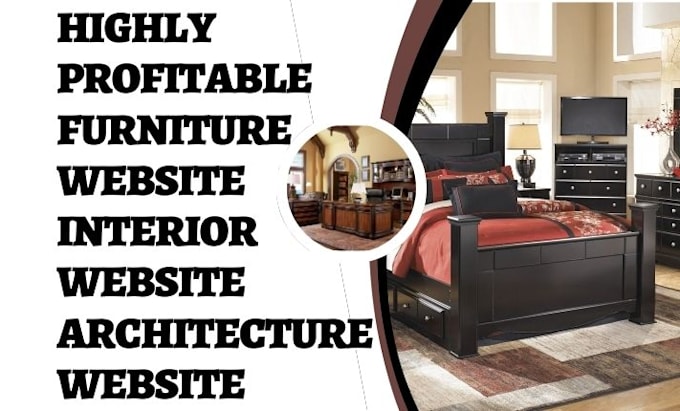 Gig Preview - Design furniture website interior website architecture website furniture store