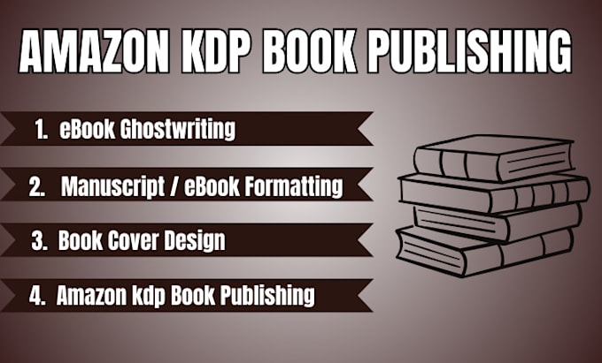 Gig Preview - Do book formatting for amazon, kdp amazon kdp book publishing kdp book promotion