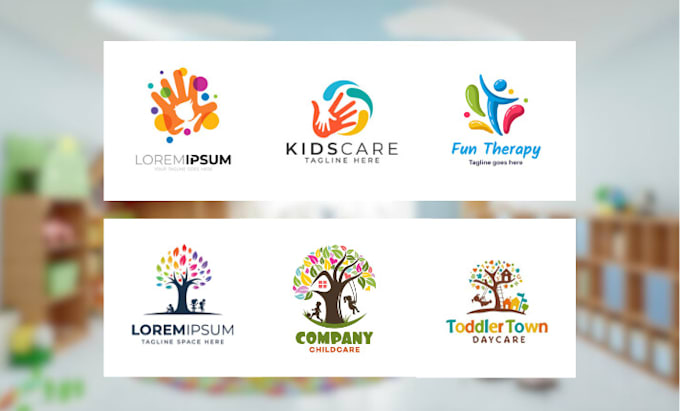 Gig Preview - Do kids childcare daycare baby logo and banner