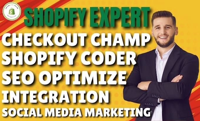 Bestseller - be expert for shopify social media marketing, shopify coder, and checkout champ