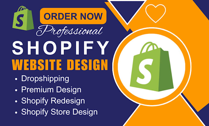 Gig Preview - Do shopify store design or shopify website design