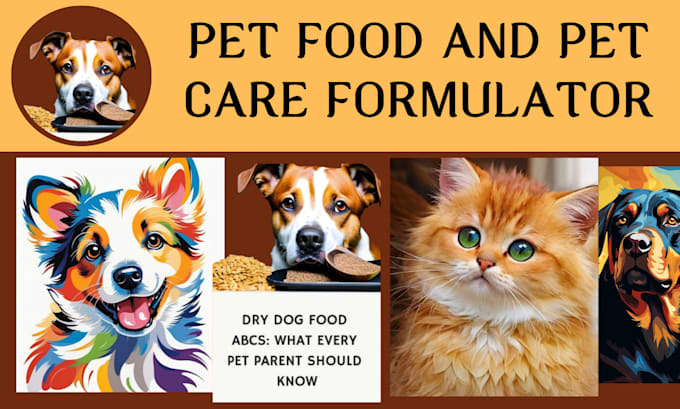 Gig Preview - Formulate organic pet food and natural pet care product