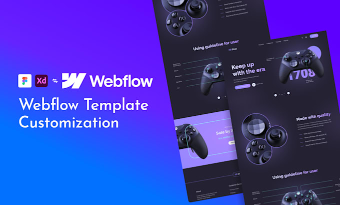 Gig Preview - Customise webflow templates, fix bugs or custom code in webflow