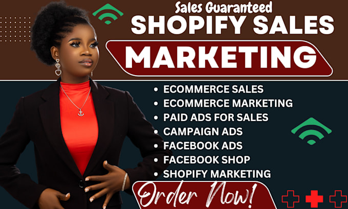 Gig Preview - Boost shopify sales complete shopify ecommerce marketing facebook shop marketing