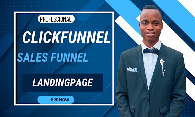 Gig Preview - Build clickfunnels landing page, sales funnel website in click funnel