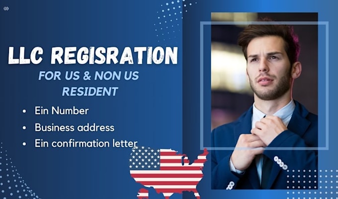 Gig Preview - Do llc registration in USA for non residents with ein