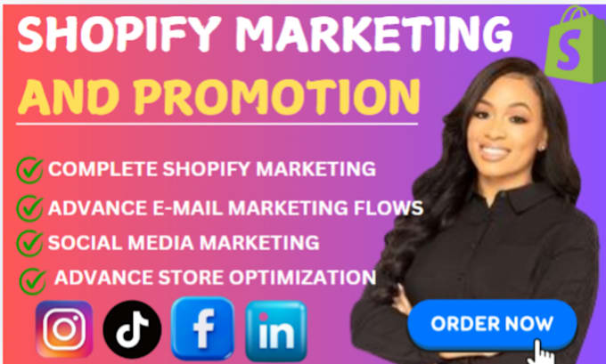 Gig Preview - Boost shopify sales, shopify marketing, ecommerce marketing or shopify promotion