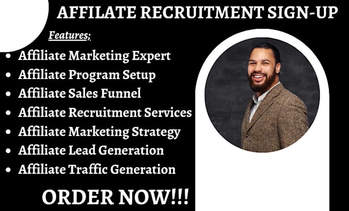 Gig Preview - Do affiliate link promotion, affiliate recruitment, affiliate sign up program