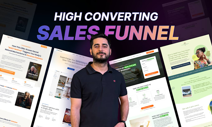 Gig Preview - Design and build high converting sales funnel for coaches and consultants