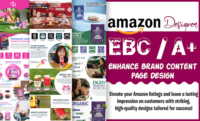 Gig Preview - Design amazon ebc or amazon a plus content and amazon listing images