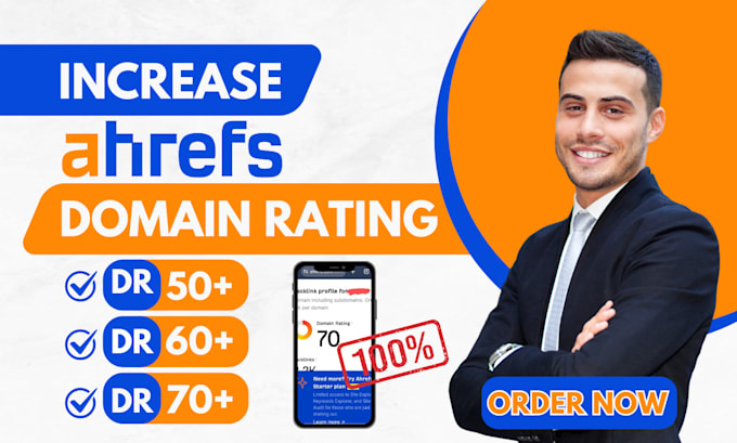 Bestseller - increase your websites ahrefs domain rating to 70