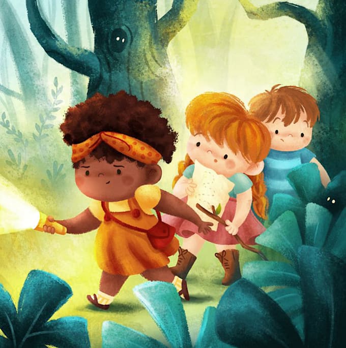 Gig Preview - Children story book illustration, children story book illustration