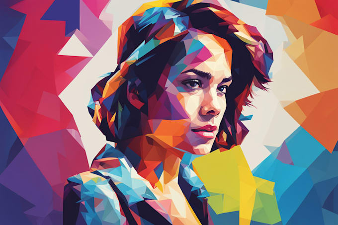 Gig Preview - Make a beautiful wpap pop art portrait