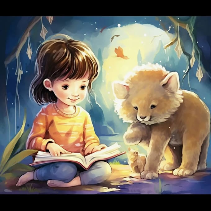 Bestseller - illustrate watercolor children story book illustration