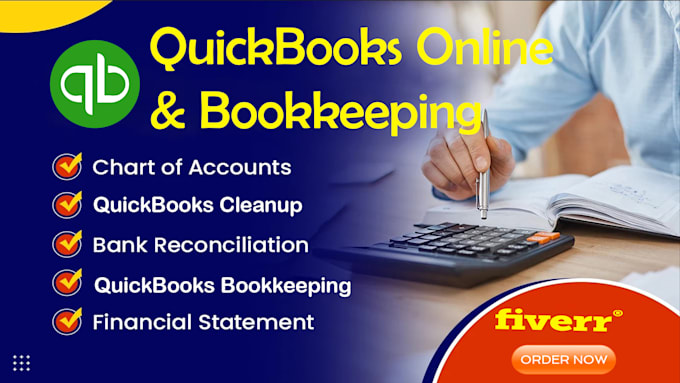 Gig Preview - Do professional quickbooks online, bookkeeping and reconciliation