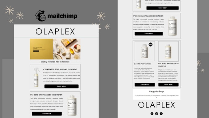 Bestseller - design a beautiful mailchimp email template just for you