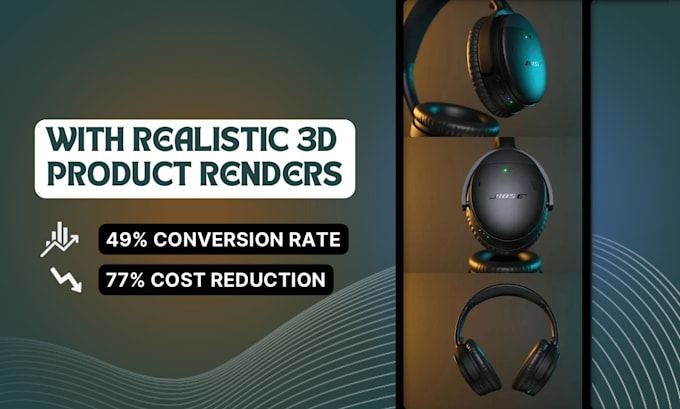 Bestseller - design a 3d product rendering of your product with a realistic render