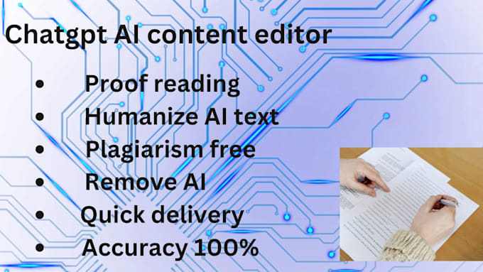 Bestseller - manually proofread and rewrite plagiarism free ai produced content