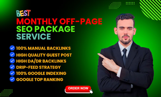 Bestseller - provide best monthly off page SEO package service for top ranking