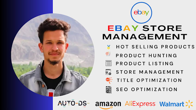 Gig Preview - Mange your ebay store, do amazon to ebay dropshipping