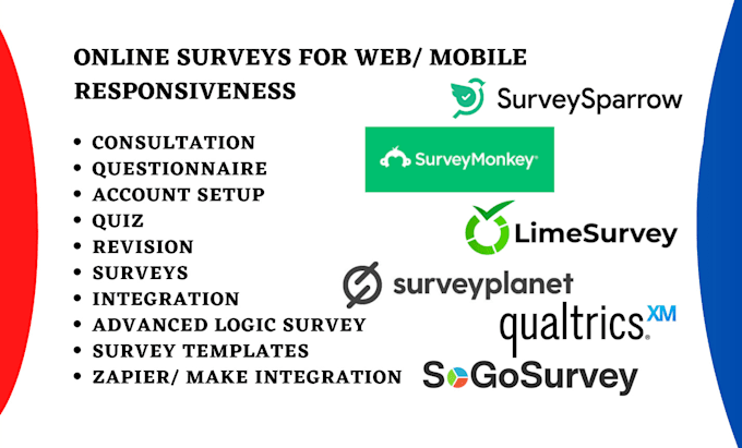 Gig Preview - Create surveymonkey surveyplanet qualtrics surveysparrow sogosurvey limesurvey