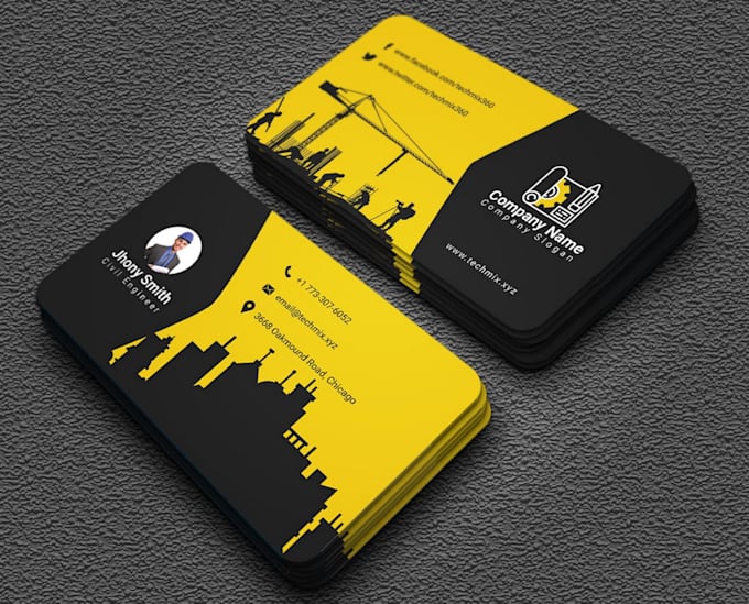 Gig Preview - Do modern custom business card design