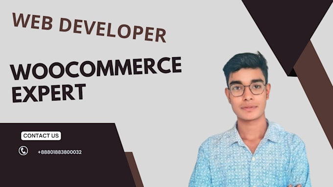 Gig Preview - Build a professional woocommerce ecommerce website on wordpress