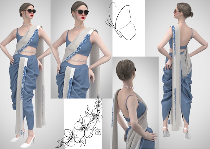 Bestseller - create clo 3d fashion garments, models, textures rendered