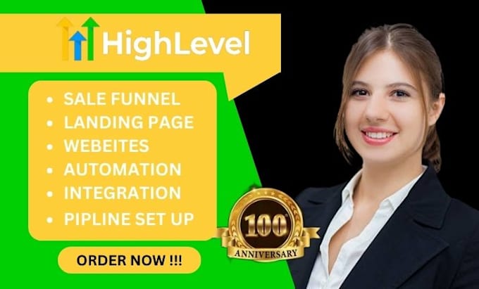 Gig Preview - Gohighlevel sales funnel, gohighlevel landing page, gohighlevel website