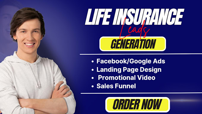 Gig Preview - Life insurance leads insurance leads life insurance website auto insurance leads