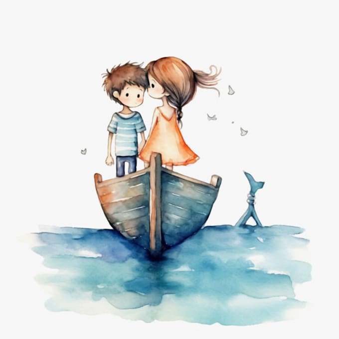 Bestseller - illustrate watercolor children story book illustration