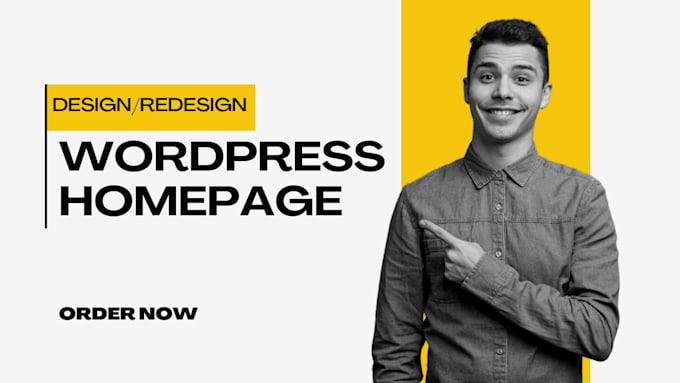 Gig Preview - Design your wordpress homepage in just 1 day